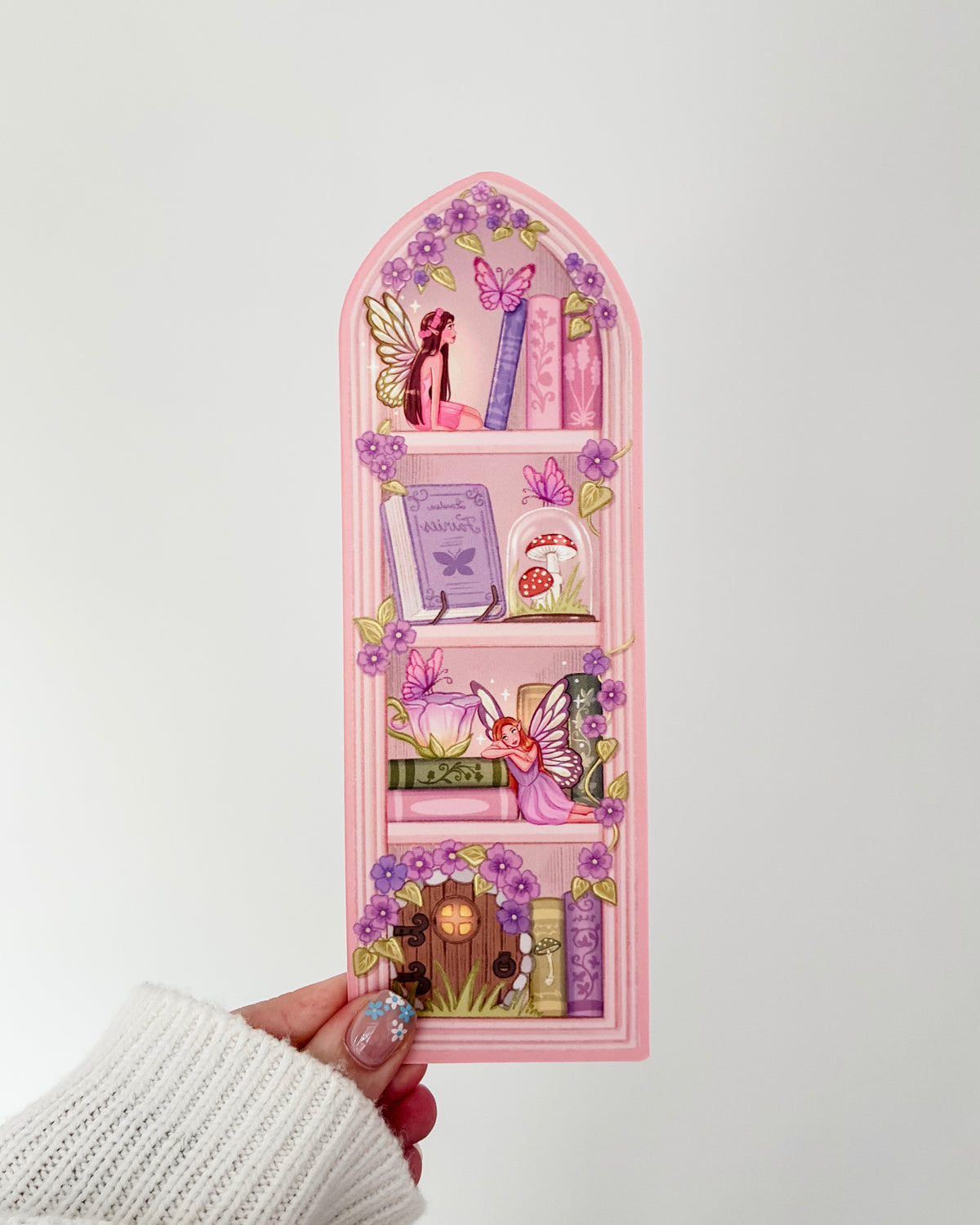 Light Brown Fairy Bookshelf Bookmark