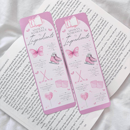 Sports Romance Ingredients Bookmark