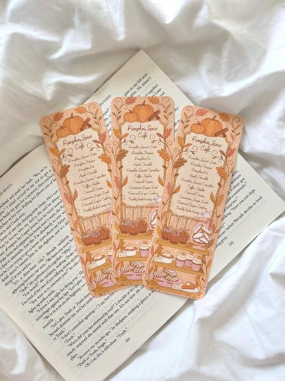 Pumpkin Spice Cafe Bookmark