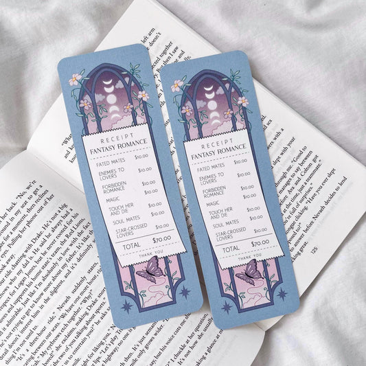 Fantasy Romance Receipt Bookmark