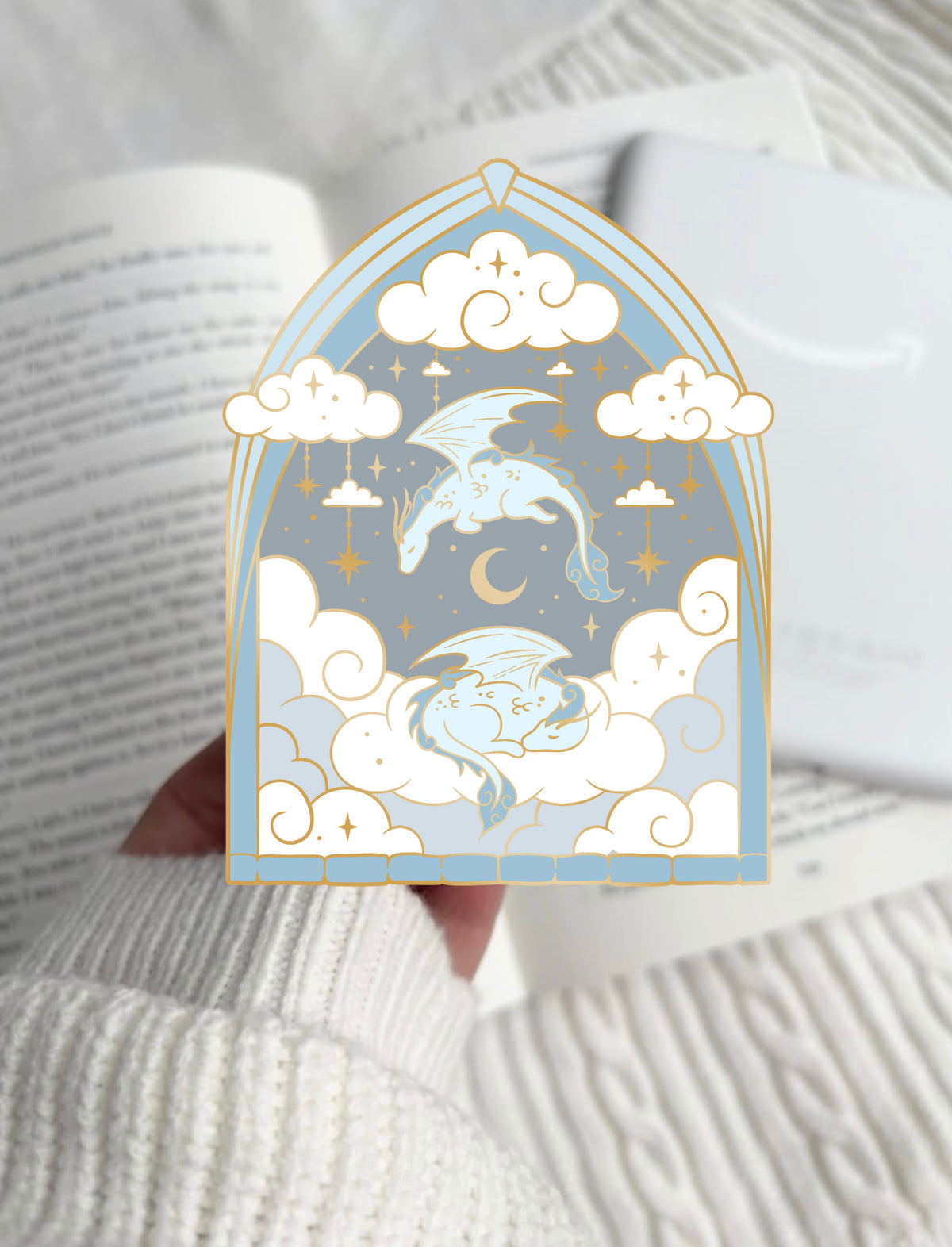 PREORDER Gold Cloud Dragons E-Reader Grip