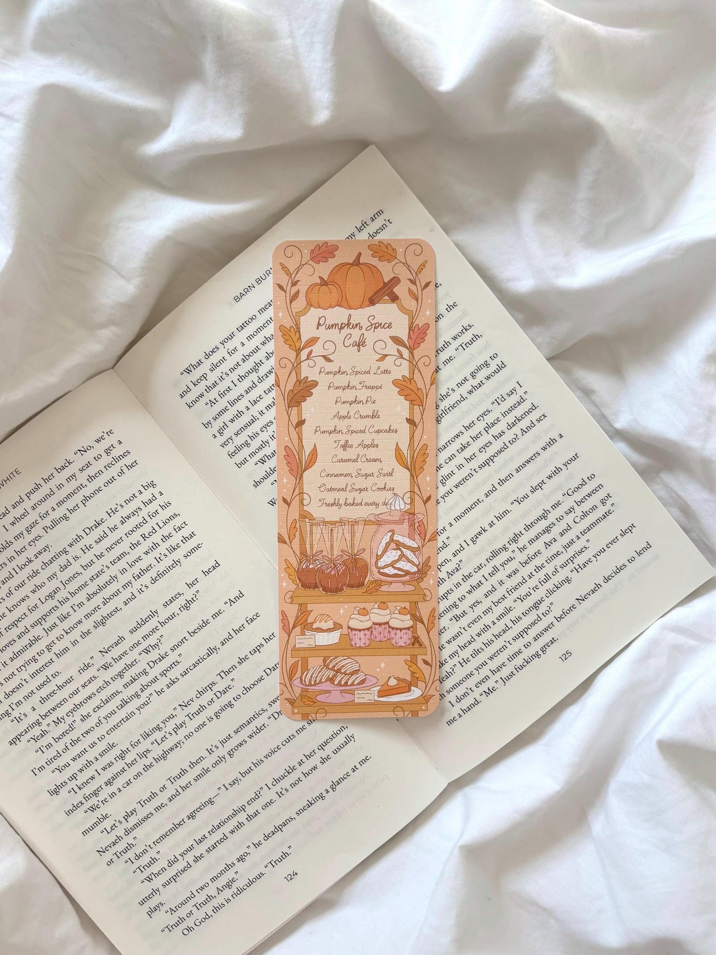 Pumpkin Spice Cafe Bookmark