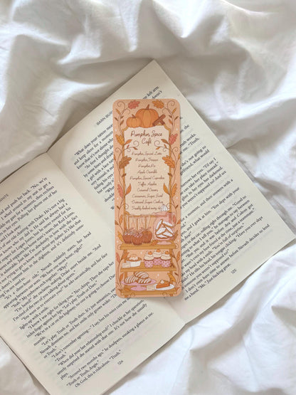 Pumpkin Spice Cafe Bookmark