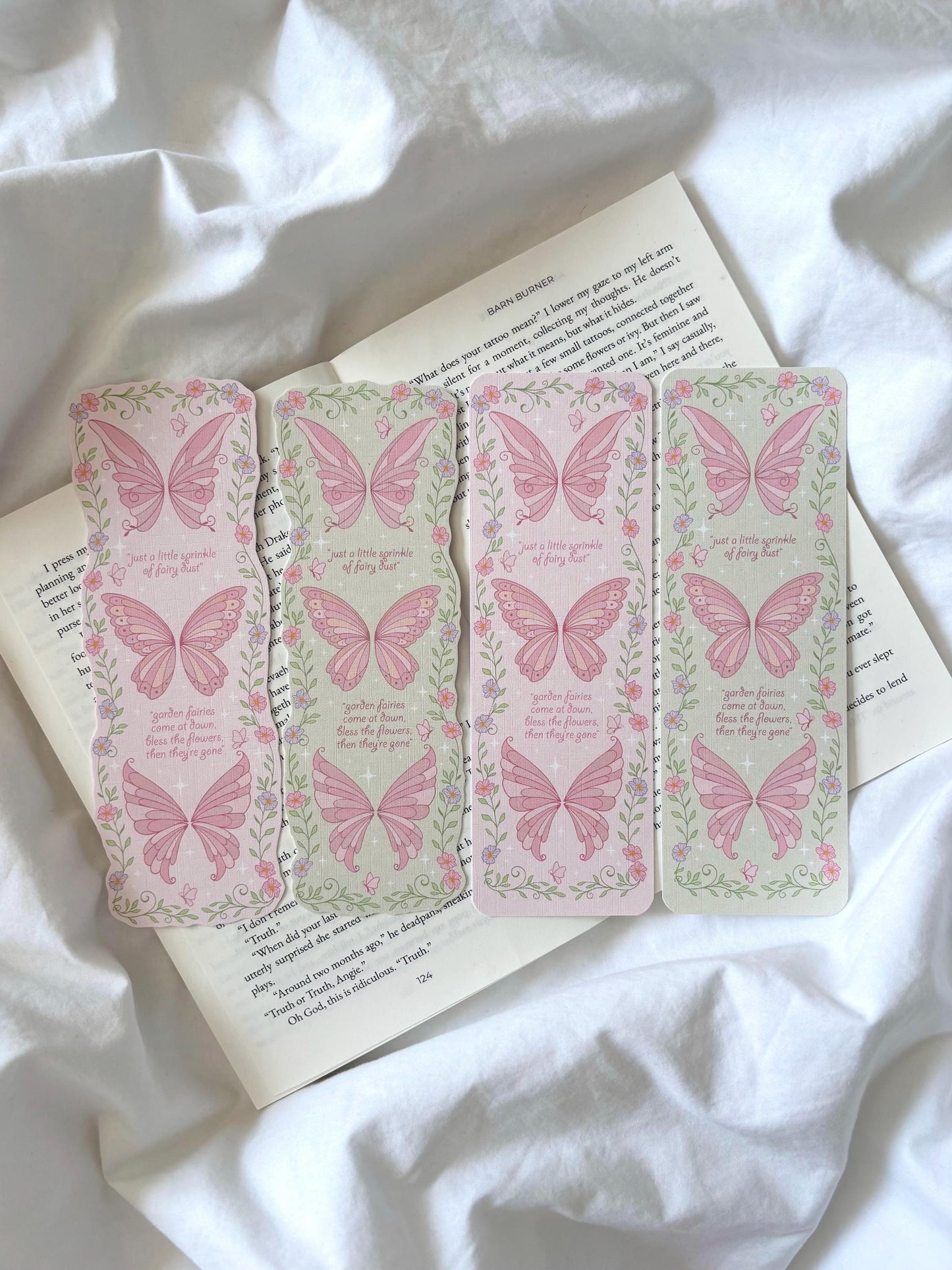 Flower Fairy Wings Bookmark