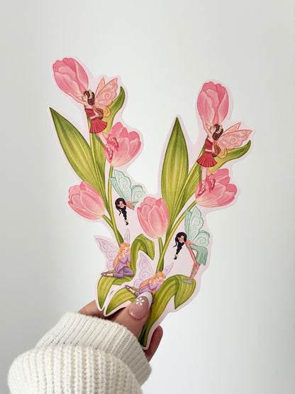 Tulip Fairy Bookmark