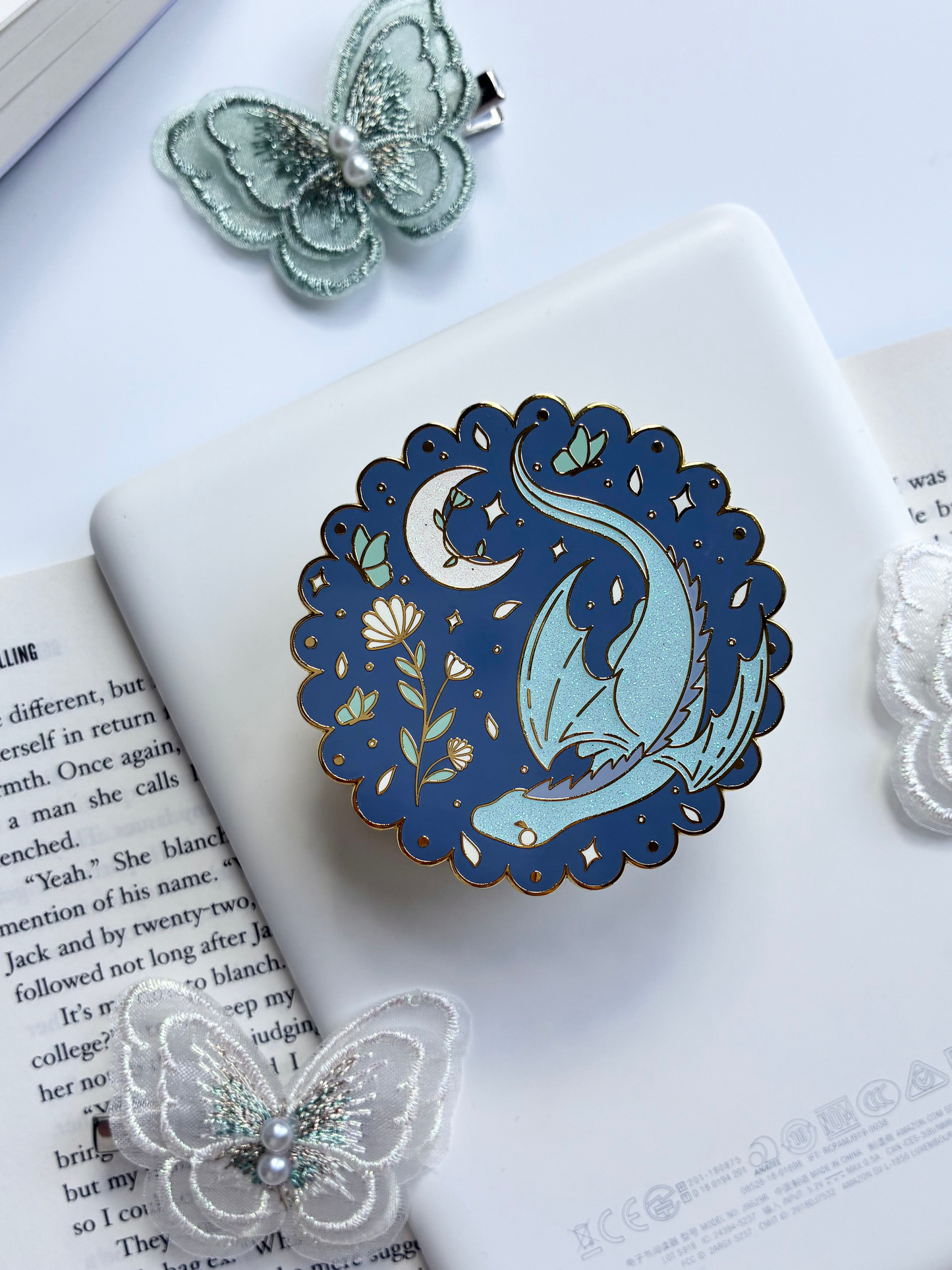 Oopsie Damaged Moon Dragon E-Reader Grip