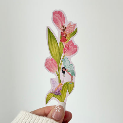Handmade Tulip Fairy Matte Vinyl Sticker