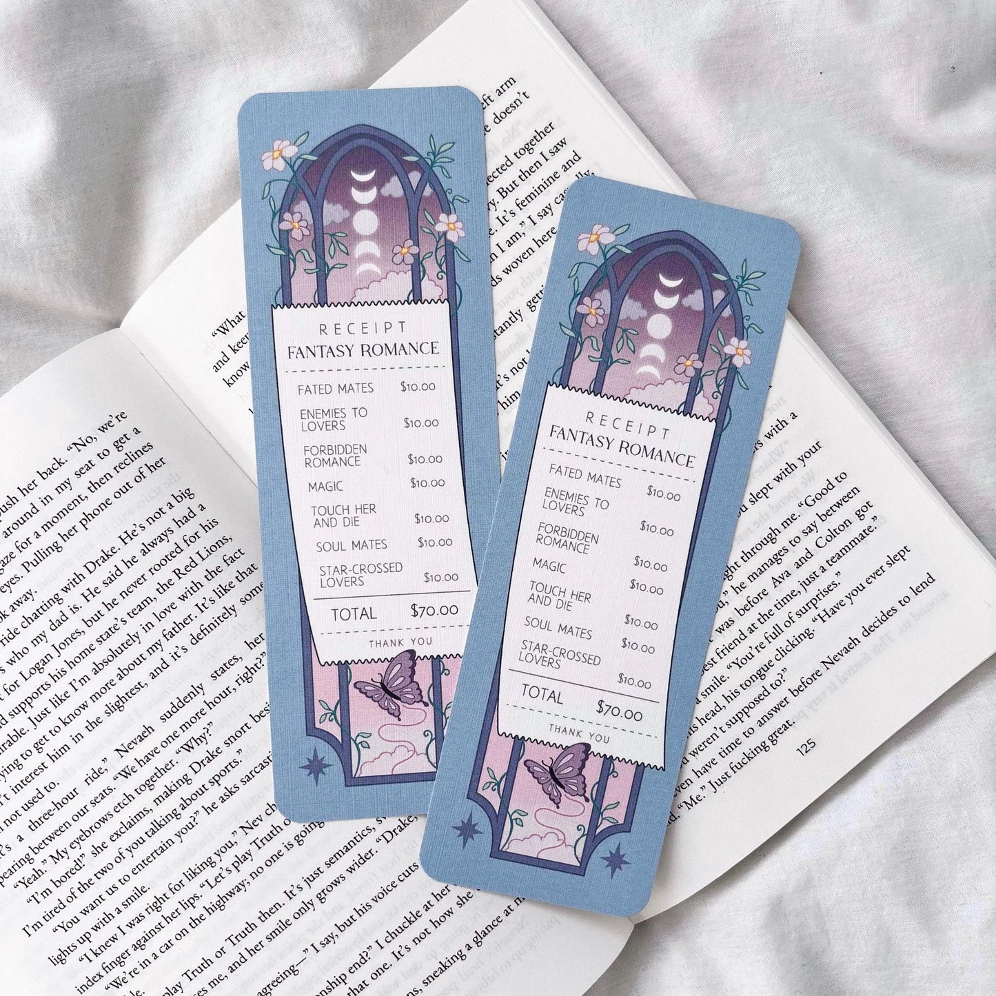 Fantasy Romance Receipt Bookmark