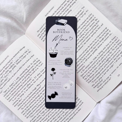 Book Boyfriend Menu Bookmark