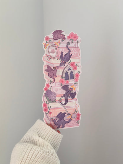 Flower Dragons Book-Stack Bookmark