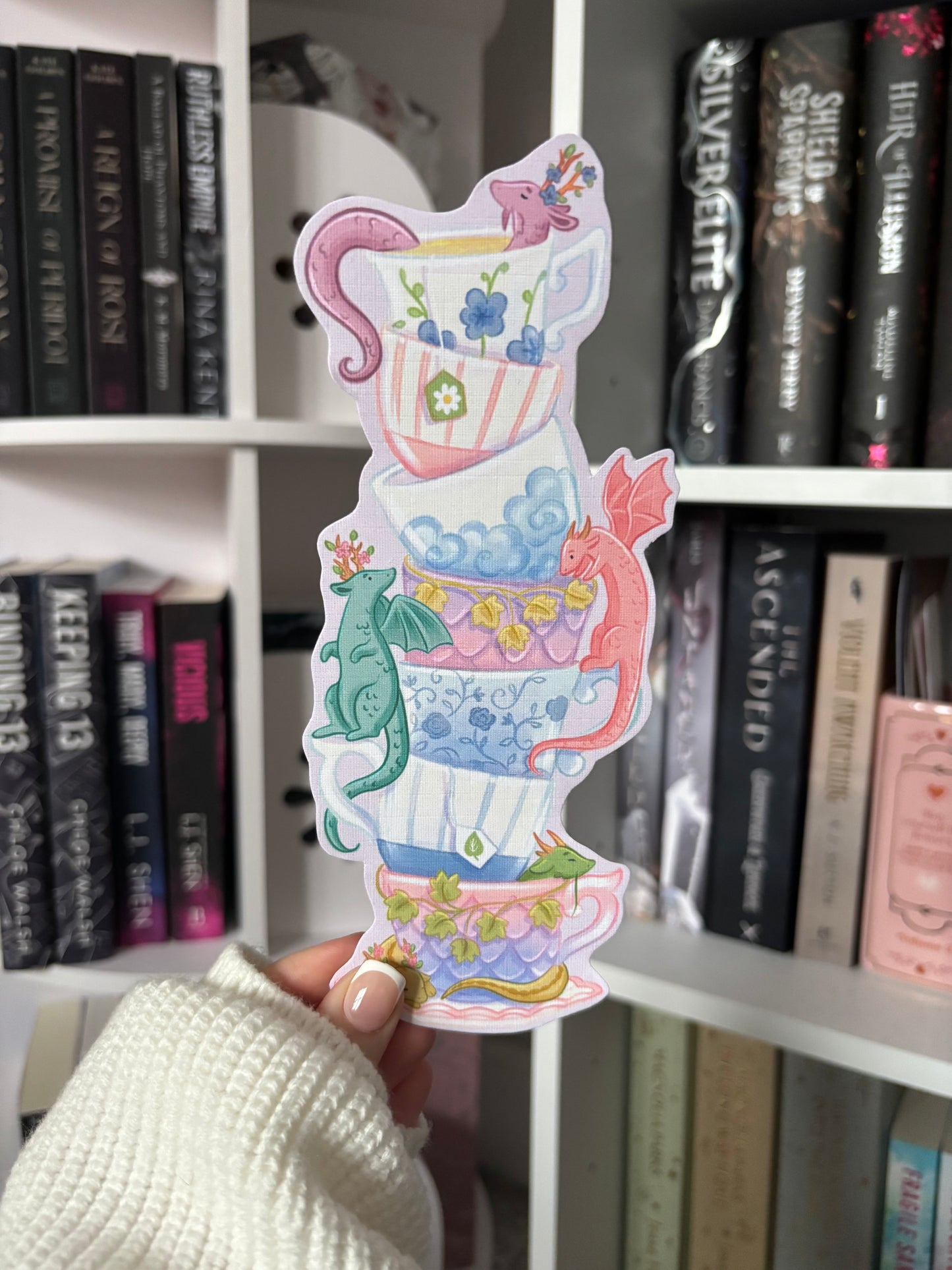 Dragon Teacups Bookmark