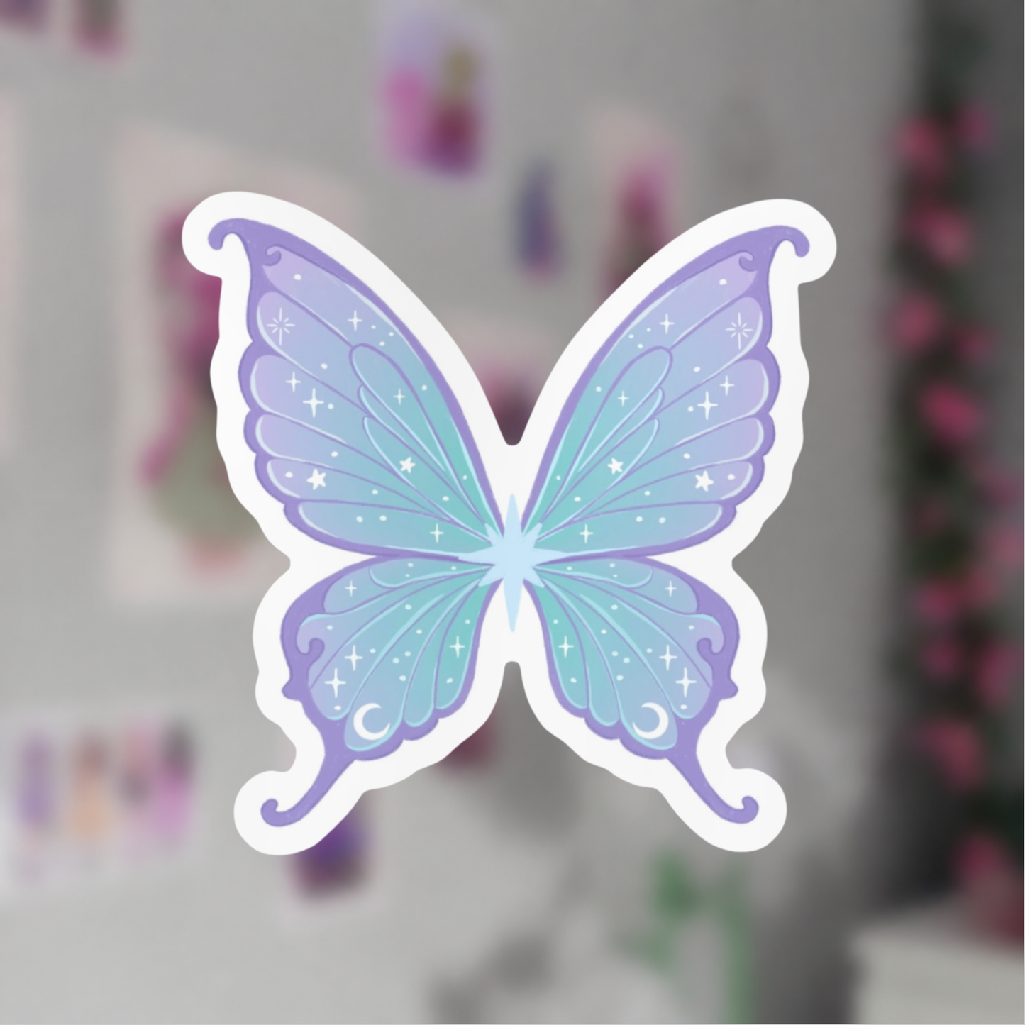 Fairy Wings Matte Vinyl Sticker