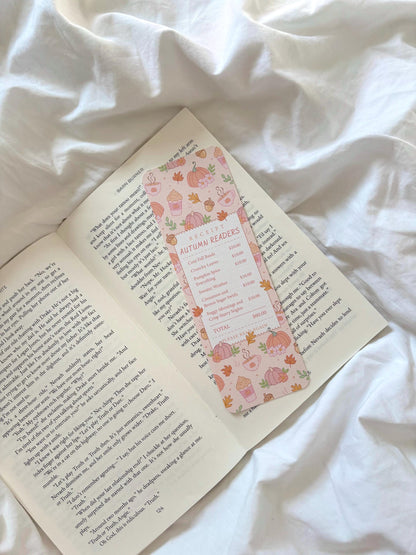 Autumn Readers Receipt Bookmark