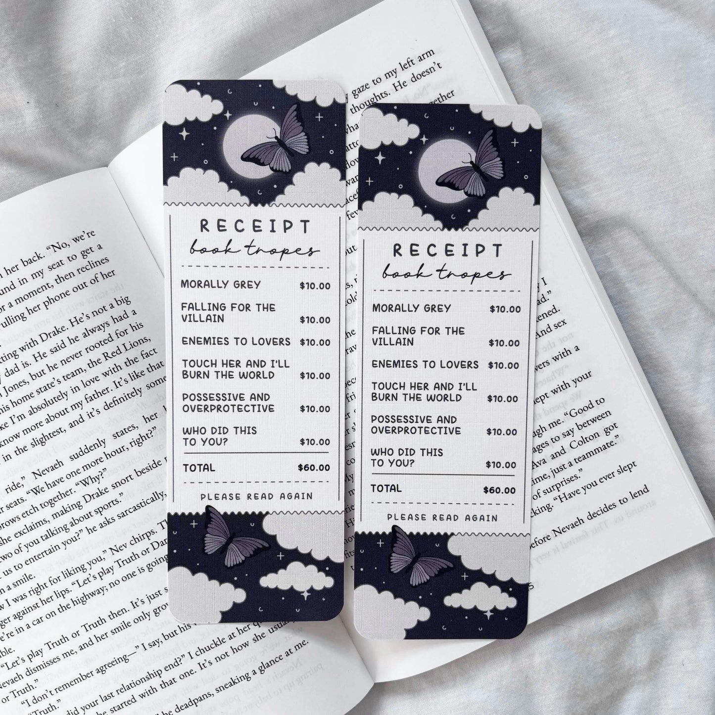 Dark Book Tropes Bookmark