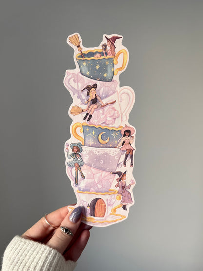 Crystal Witch Teacup Bookmark