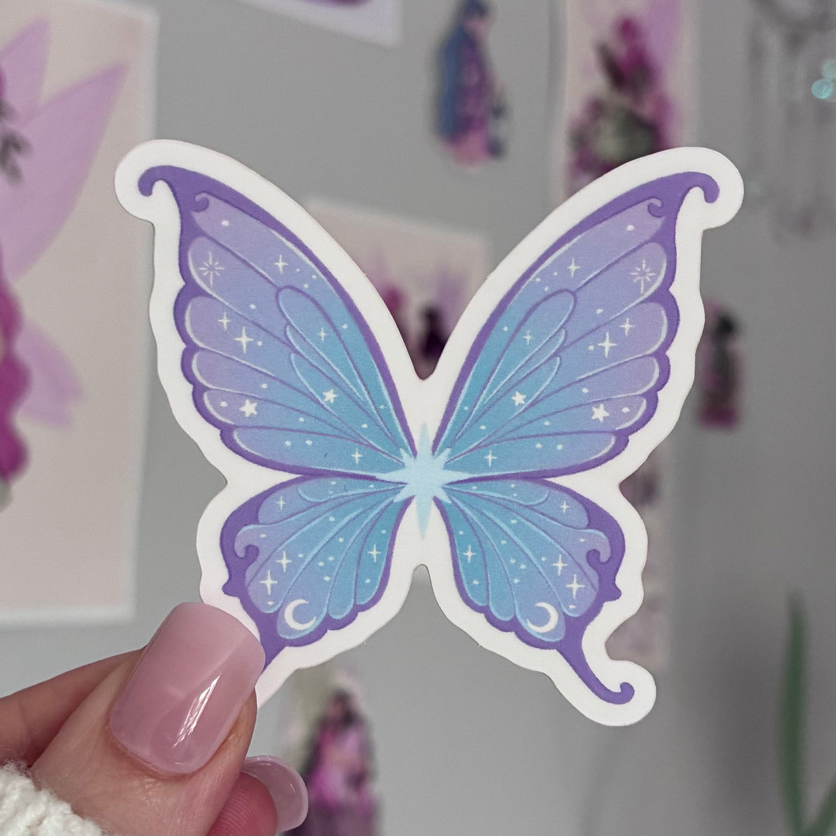 Fairy Wings Matte Vinyl Sticker
