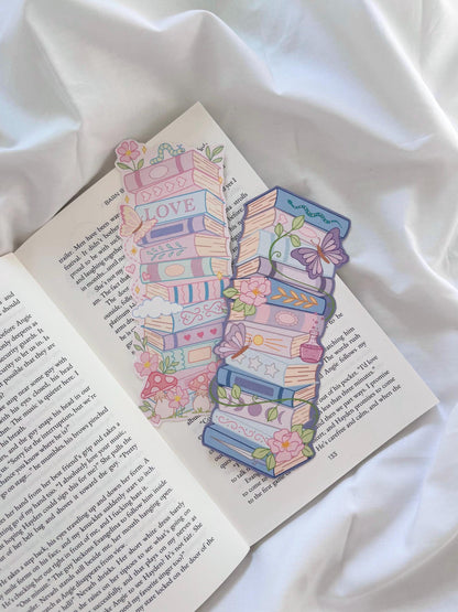 Dreamy Book Stack Bookmark