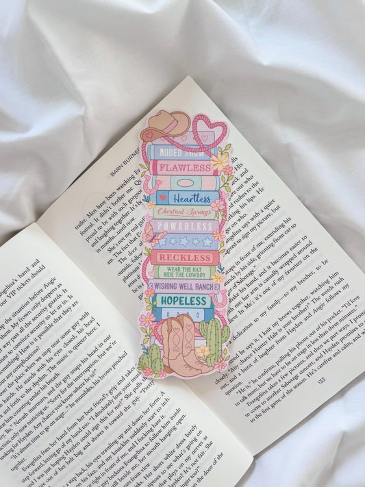 Chestnut Springs Inspired Book Stack Bookmark