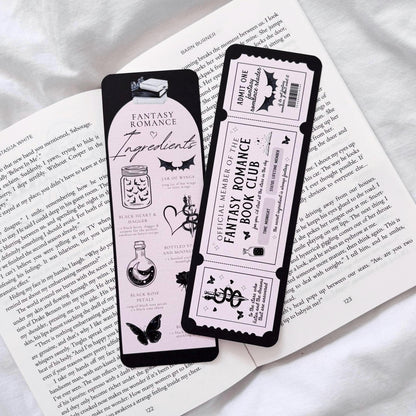 Fantasy Romance Ticket Bookmark
