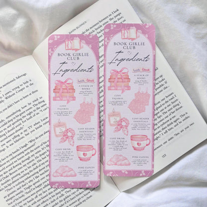 Book Girlies Ingredients Bookmark