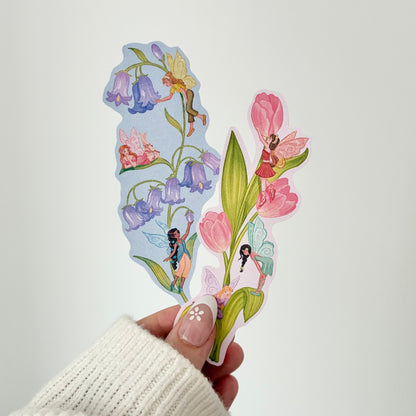 Handmade Tulip Fairy Matte Vinyl Sticker