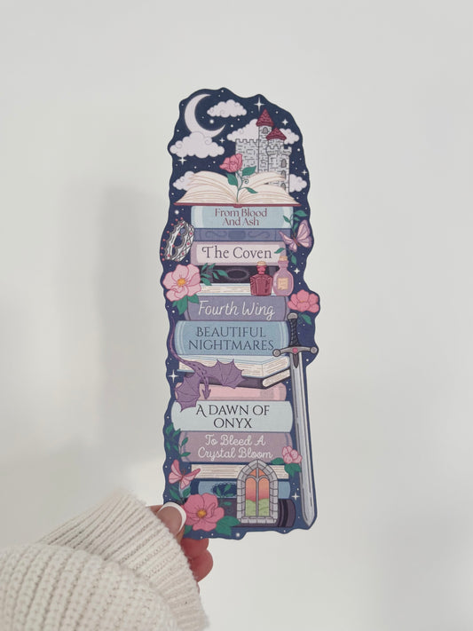 Custom Fantasy Bookstack Bookmark: Choose Your Favourite Book Titles