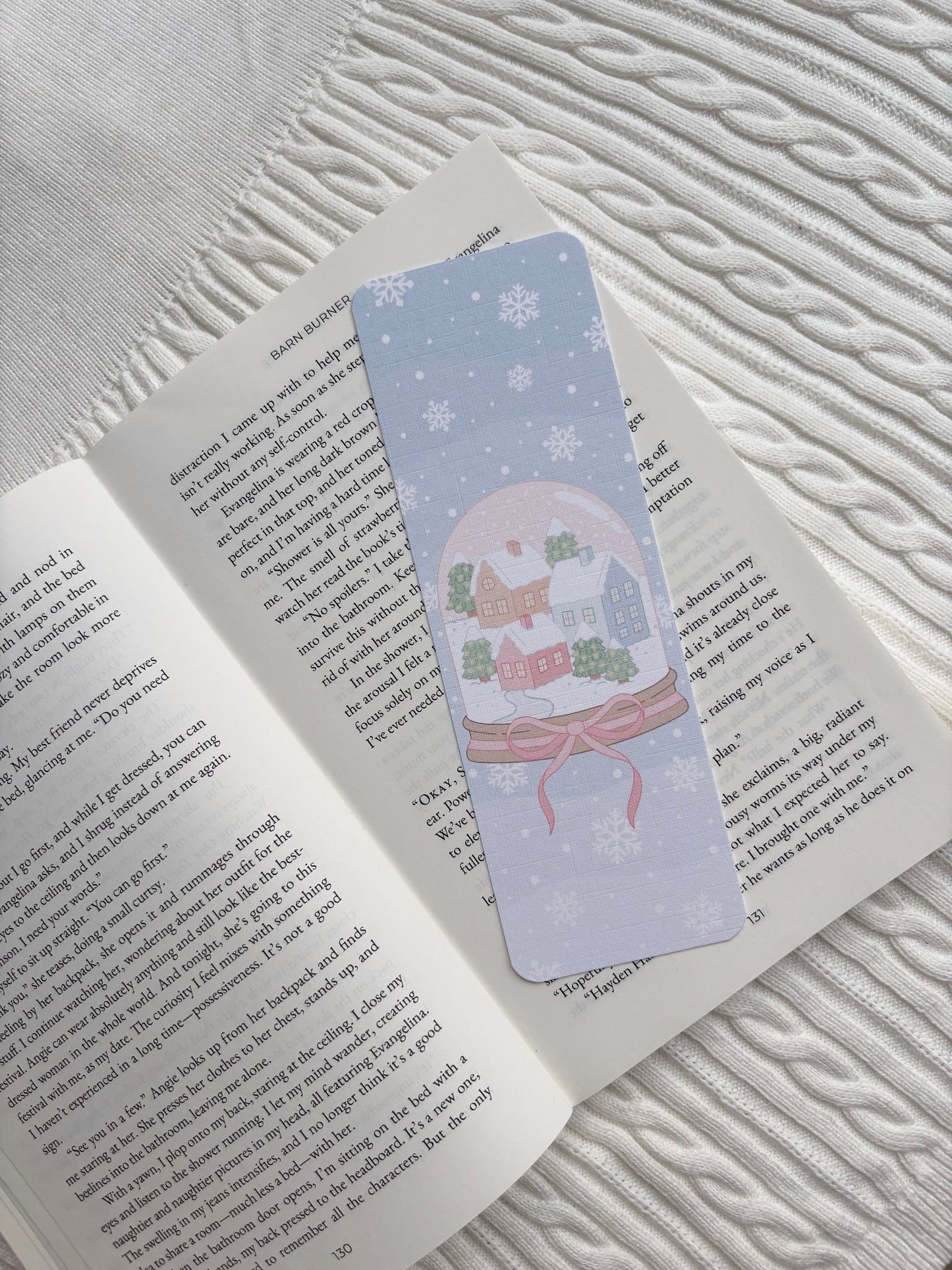A Christmas Snow Globe Bookmark
