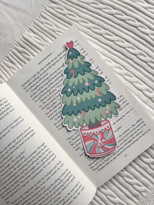 A Peppermint Christmas Tree Bookmark