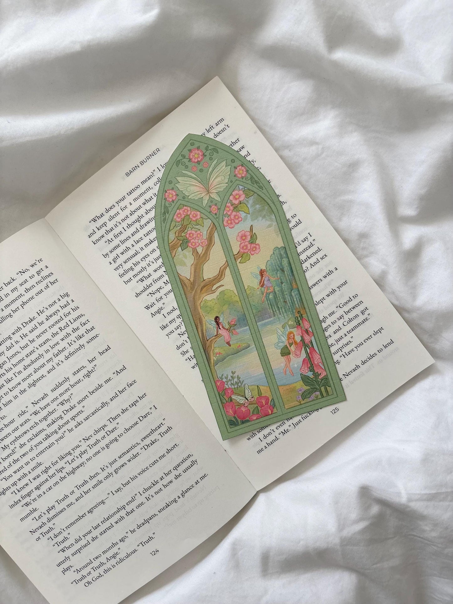 Flower Fairy Arched Window Bookmark