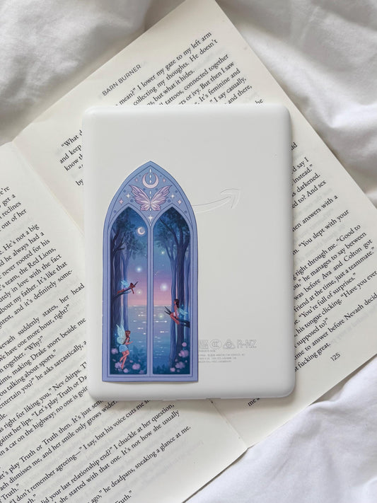 Moon Fairy Arched Window Matte Vinyl Sticker