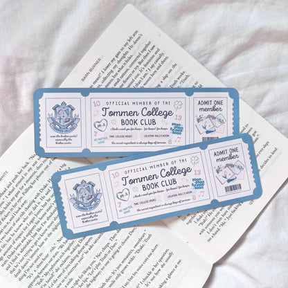 Tommen College Ticket Bookmark