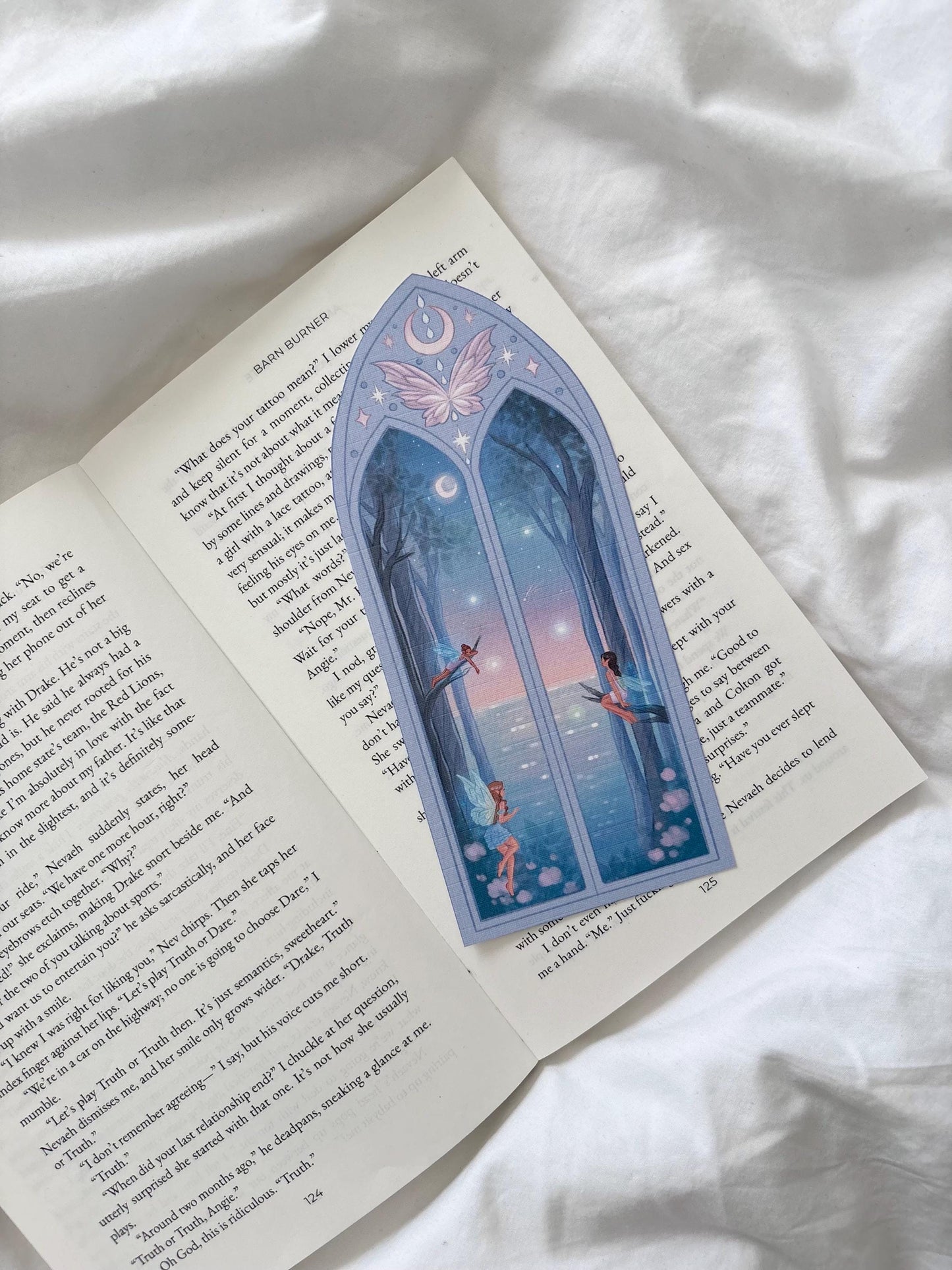 Moon Fairy Arched Window Bookmark