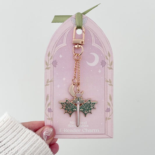 Blossom Dragon Wings E-Reader Charm