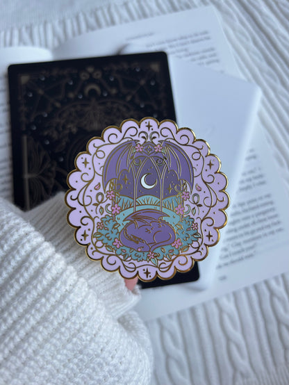 Lilac Fantasy Dragon E-Reader Grip