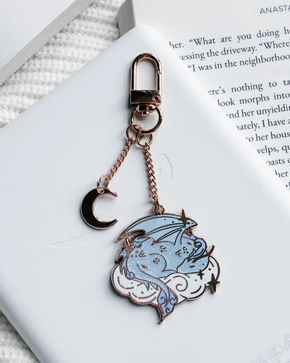 Gold Cloud Dragon E-Reader Charm