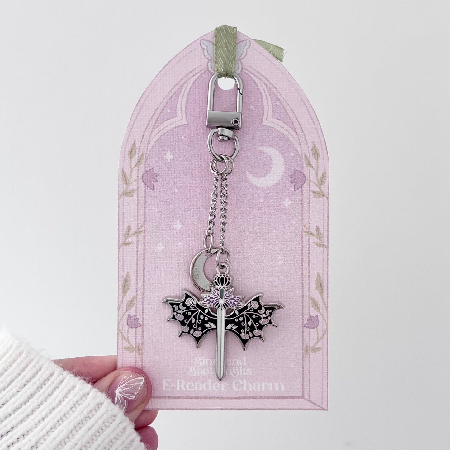 Darkbloom Dragon Wings E-Reader Charm