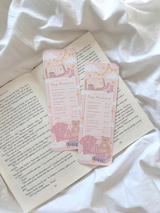 Cosy Readers Receipt Bookmark
