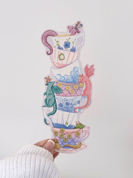 Dragon Teacups Bookmark