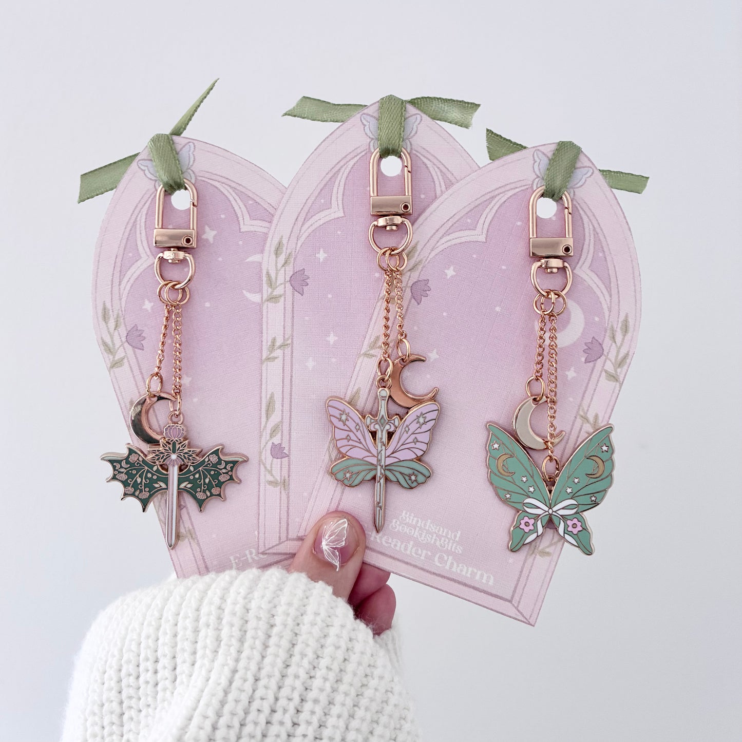 Blossom Dragon Wings E-Reader Charm