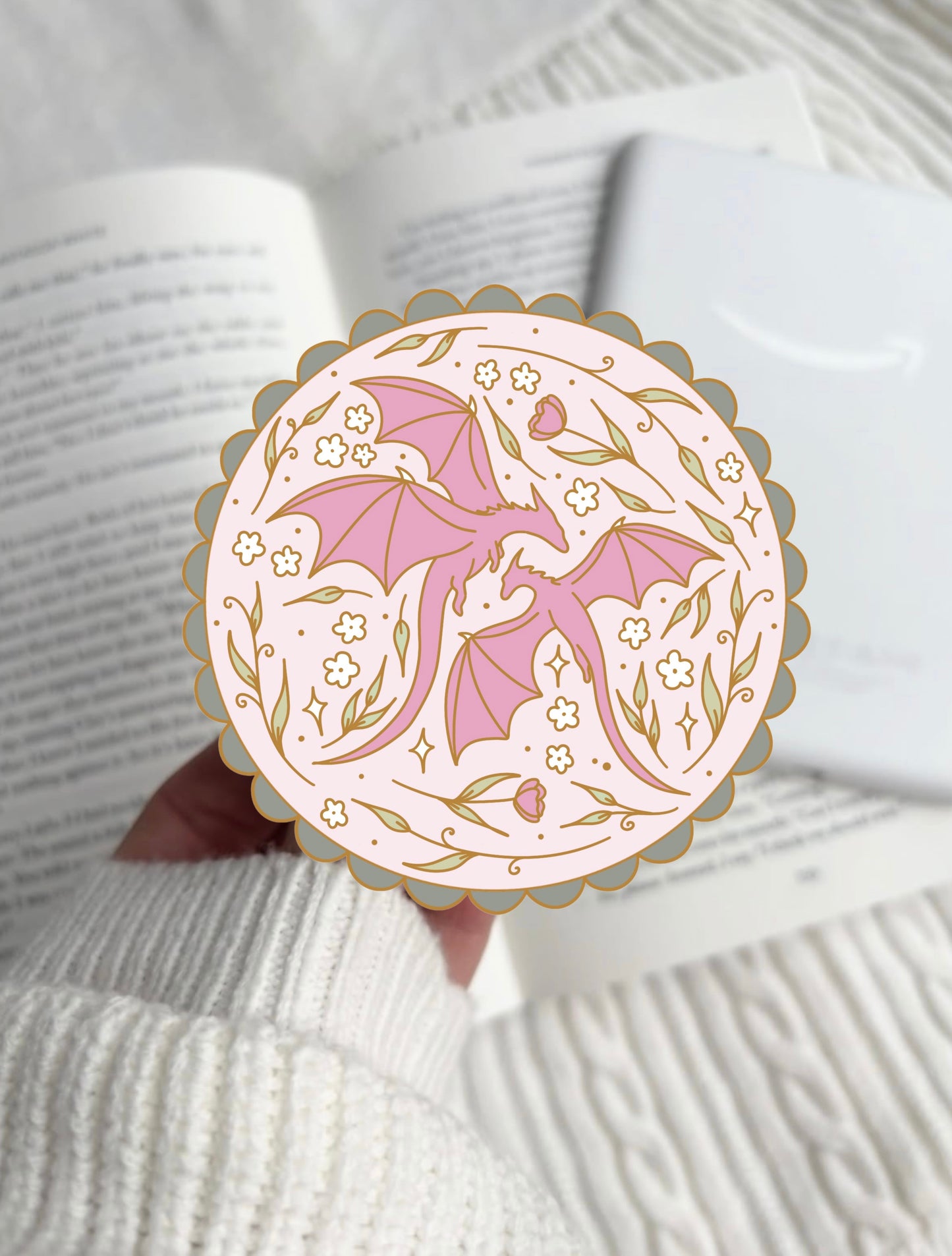 PREORDER Flower Garden Dragon E-Reader Grip