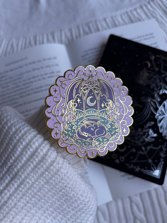 Lilac Fantasy Dragon E-Reader Grip