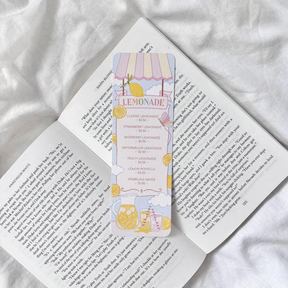Lemonade Stand Menu Bookmark