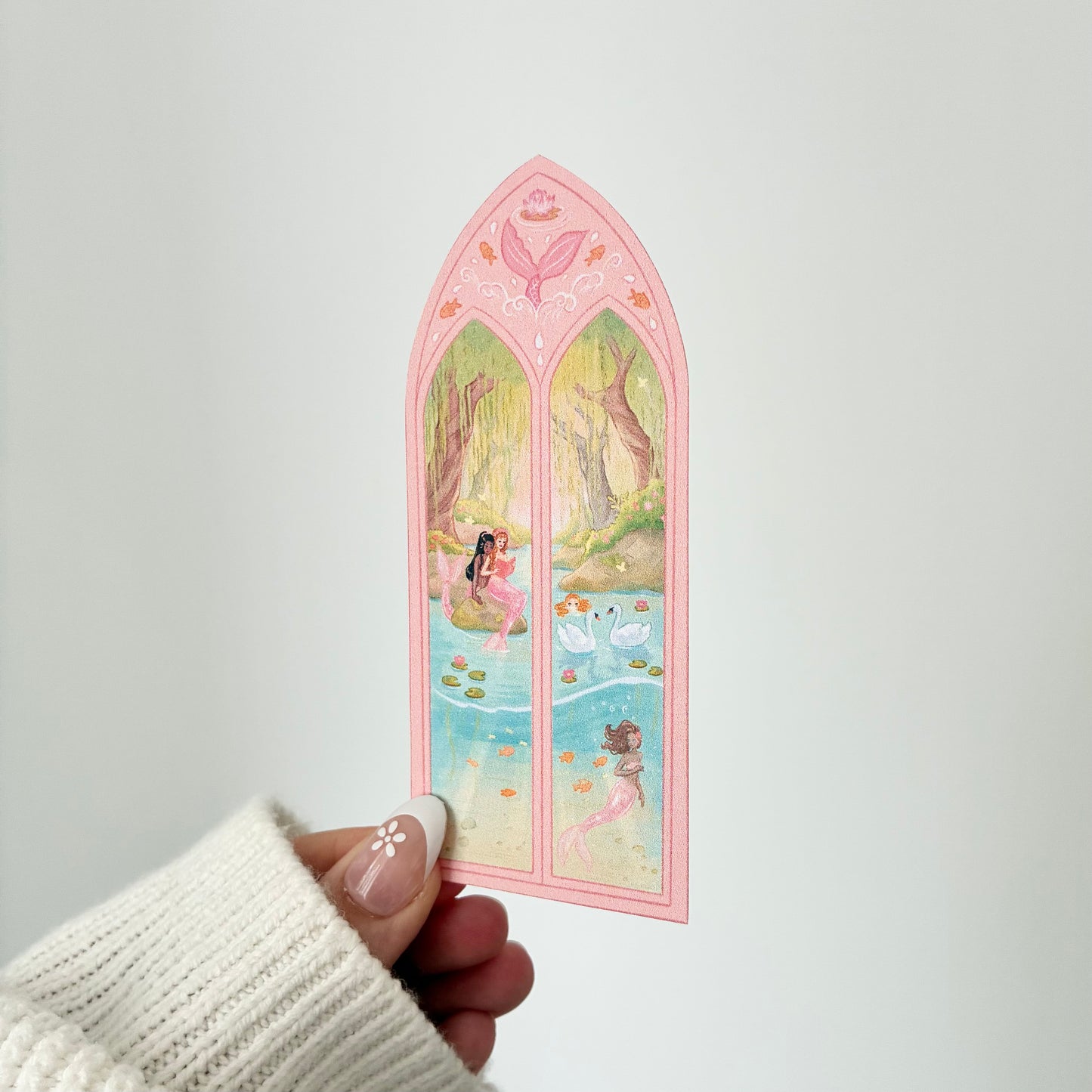 Handmade Mermaid Matte Vinyl Sticker