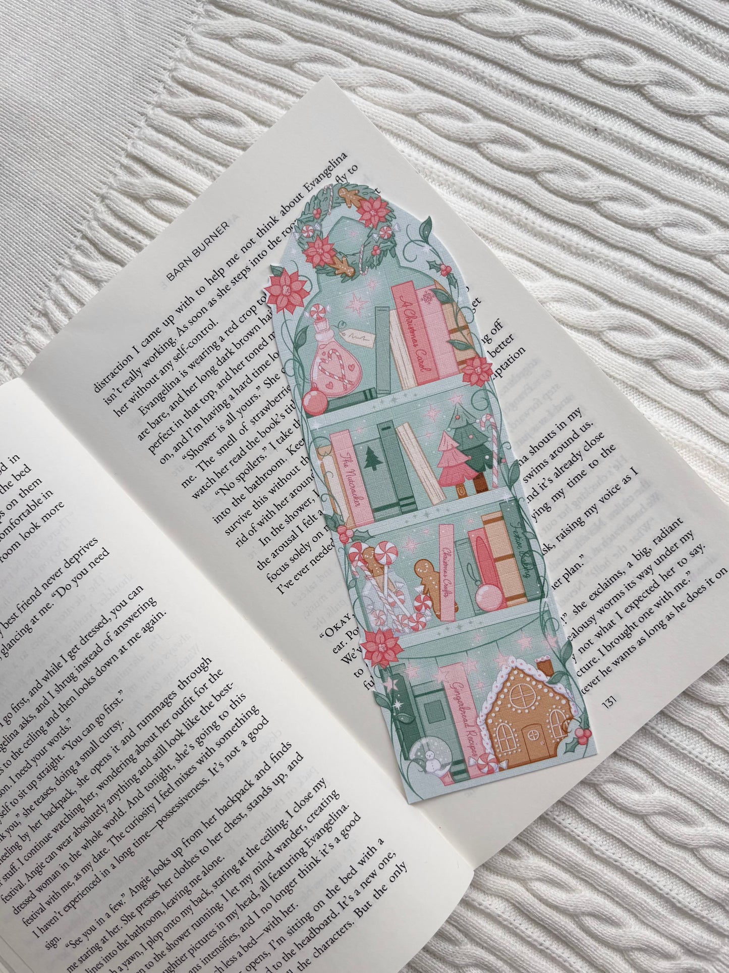 A Christmas Bookshelf Bookmark