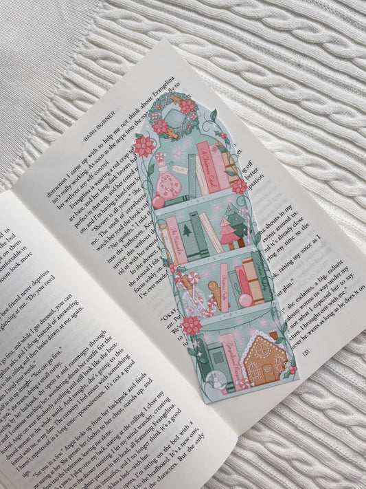 A Christmas Bookshelf Bookmark