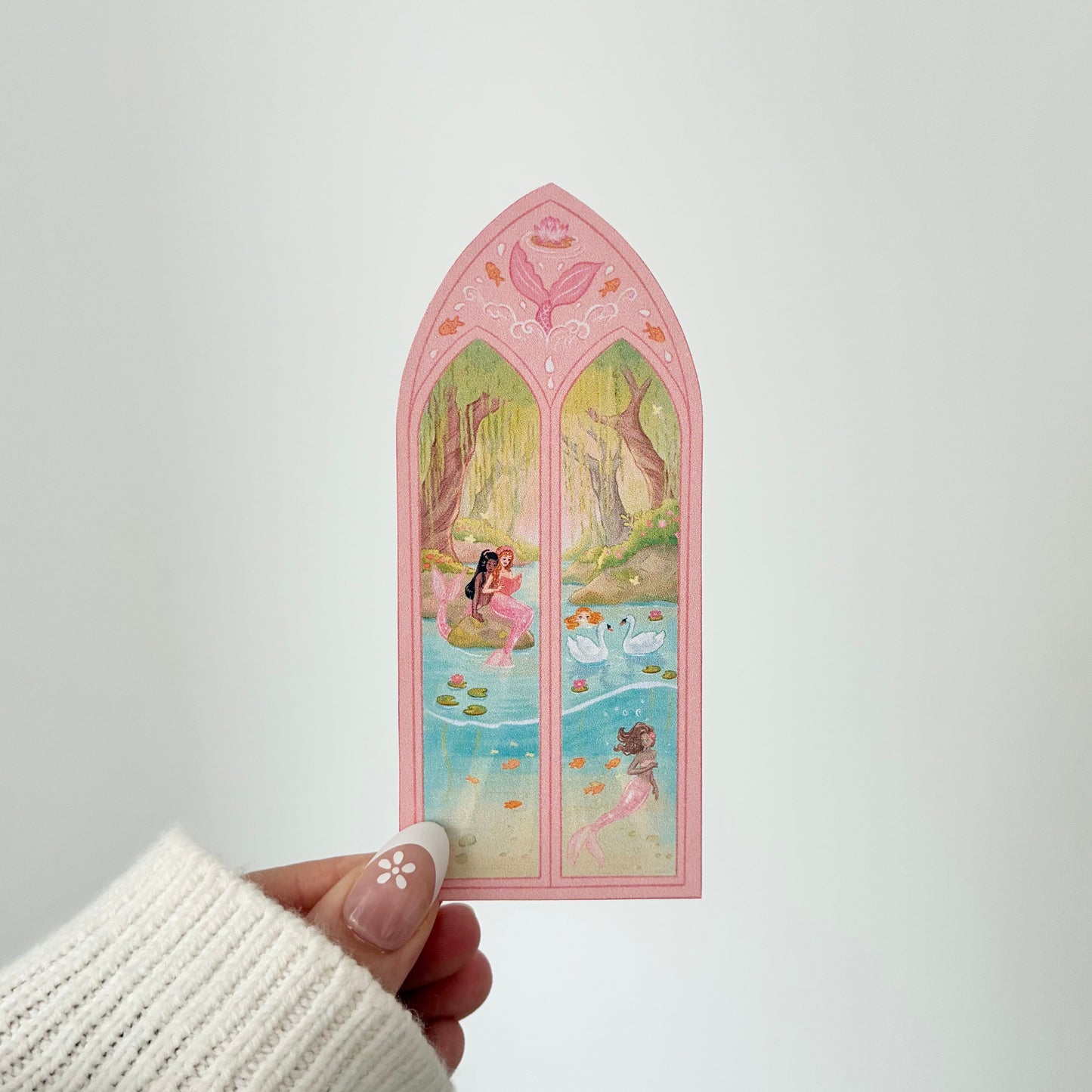Handmade Mermaid Matte Vinyl Sticker