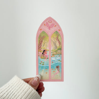 Handmade Mermaid Matte Vinyl Sticker