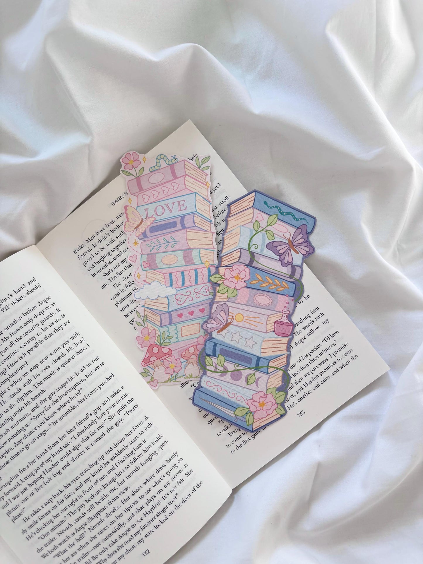 Pastel Bookstack Bookmark