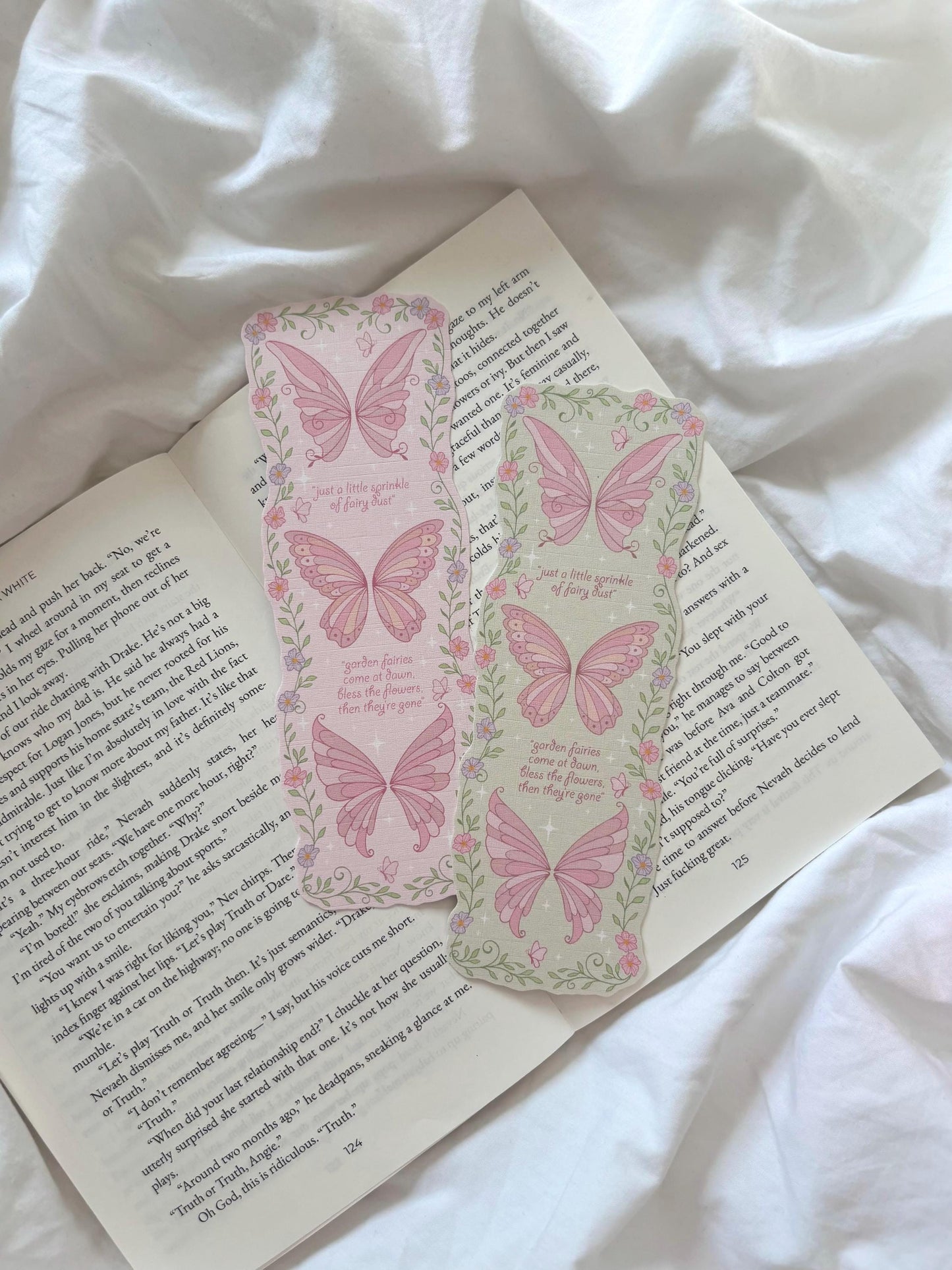 Flower Fairy Wings Bookmark