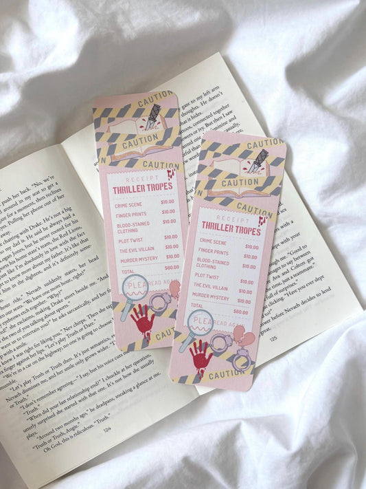 Thriller Receipt Bookmark